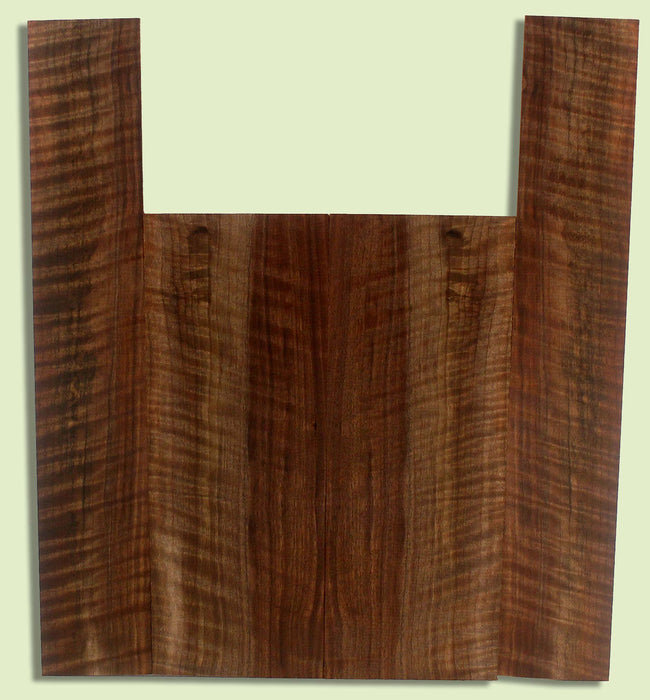 Walnut Ukulele B&S set, Baritone, Figured,   2 panels, each 0.18" x 6.25" x 16" and 2 sides 0.18" x 3.875" x 22.75" S2S