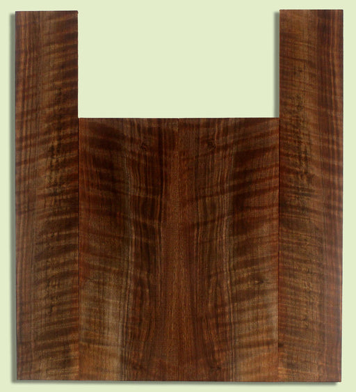 Walnut Ukulele B&S set, Baritone, Figured,   2 panels, each 0.18" x 6" x 16.25" and 2 sides 0.18" x 4" x 22.75" S2S