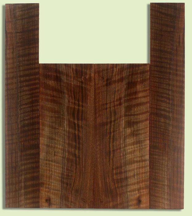 Walnut Ukulele B&S set, Baritone, Figured,   2 panels, each 0.18" x 6" x 16.25" and 2 sides 0.18" x 3.75" x 23" S2S