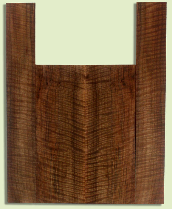 Walnut Ukulele B&S set, Baritone, Figured,   2 panels, each 0.18" x 5.75" x 16.25" and 2 sides 0.18" x 3.375" x 23.5" S2S
