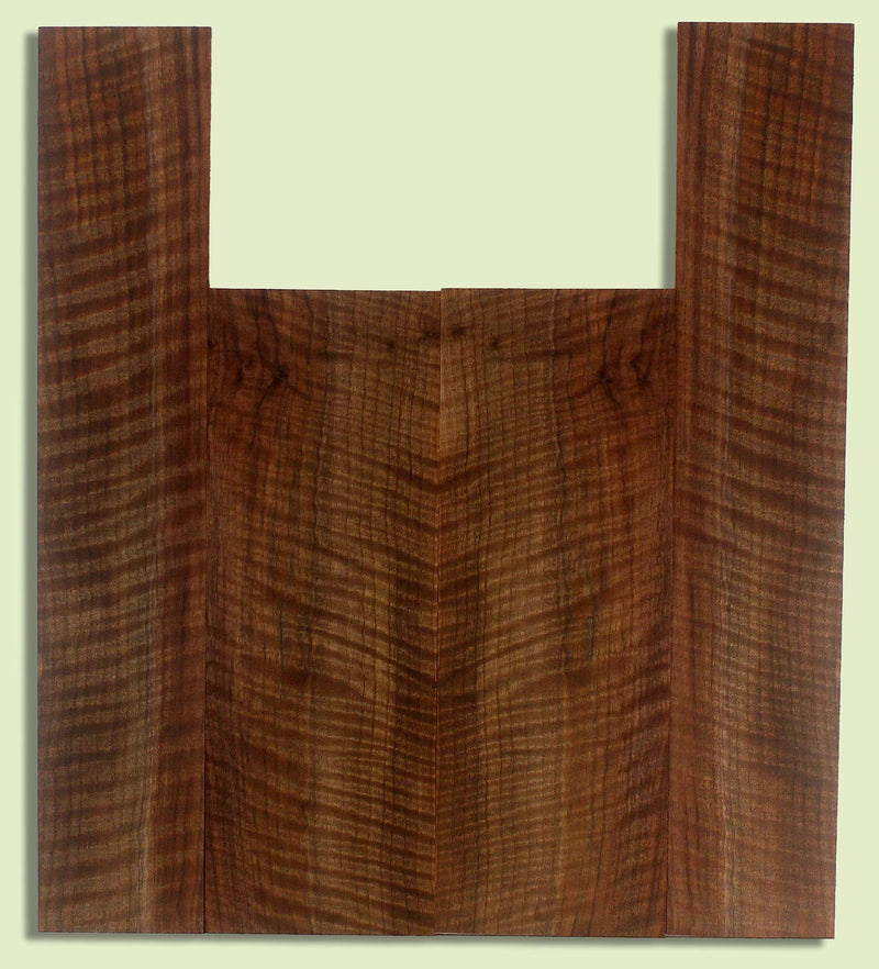 Walnut Ukulele B&S set, Baritone, Figured,   2 panels, each 0.18" x 5.75" x 16.25" and 2 sides 0.18" x 4.25" x 22.75" S2S