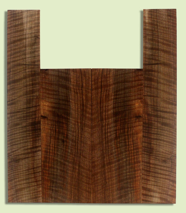 Walnut Ukulele B&S set, Baritone, Figured,   2 panels, each 0.18" x 6" x 16.25" and 2 sides 0.18" x 4" x 23.25" S2S