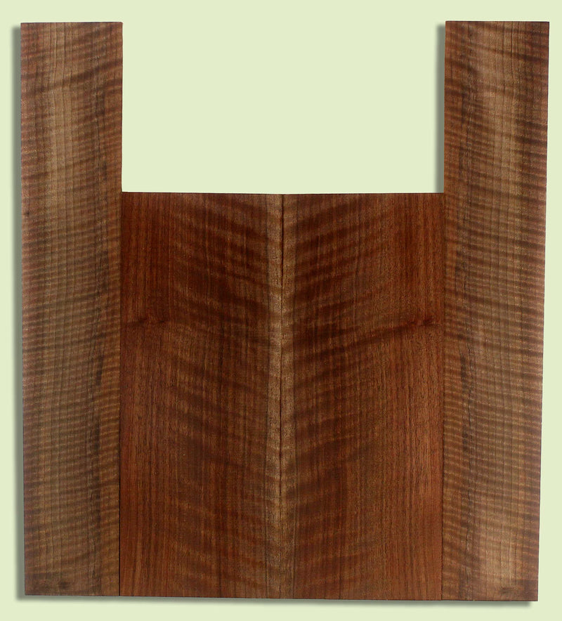 Walnut Ukulele B&S set, Baritone, Figured,   2 panels, each 0.18" x 6.25" x 16.25" and 2 sides 0.18" x 4" x 23" S2S