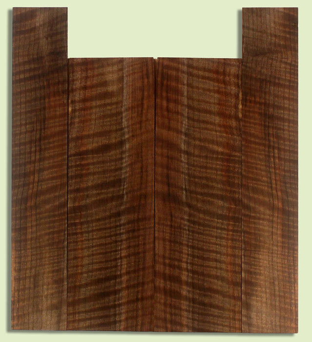 Walnut Ukulele B&S set, Tenor, Figured,   2 panels, each 0.18" x 5" x 16" and 2 sides 0.18" x 3.25" x 19" S2S