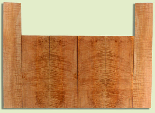 Maple Ukulele 6 piece T,B,&S set, Baritone or Tenor, Fiddleback, 4 panels, each  0.18" x 6." x 16" and 2 sides  0.18" x 4" x 23"  S2S