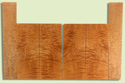 Maple Ukulele 6 piece T,B,&S set, Baritone or Tenor, Quilt Figure, 4 panels, each  0.18" x 6." x 16" and 2 sides  0.18" x 3.75" x 22"  S2S