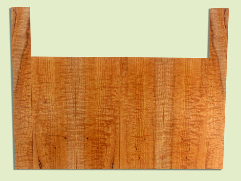 Maple Ukulele 6 piece T,B,&S set, Baritone or Tenor, Quilt Figure, 4 panels, each  0.18" x 6." x 16" and 2 sides  0.18" x 2.625" x 23"  S2S