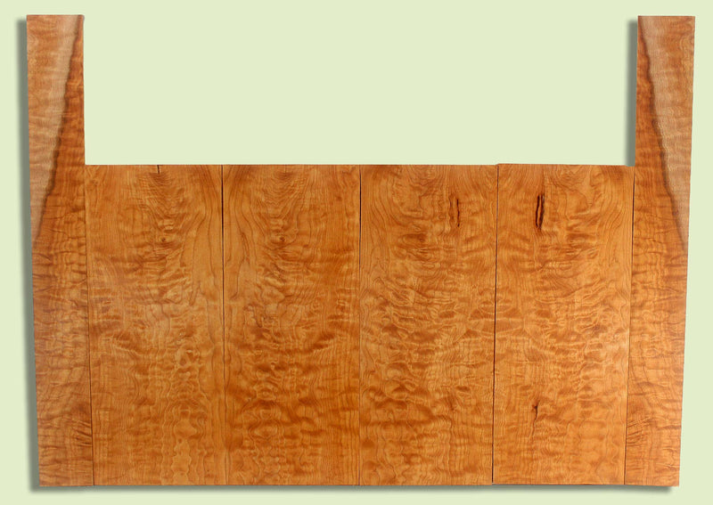 Maple Ukulele 6 piece T,B,&S set, Baritone or Tenor, Quilt Figure, 4 panels, each  0.18" x 6.5" x 15.75" and 2 sides  0.18" x 2.625" x 23"  S2S
