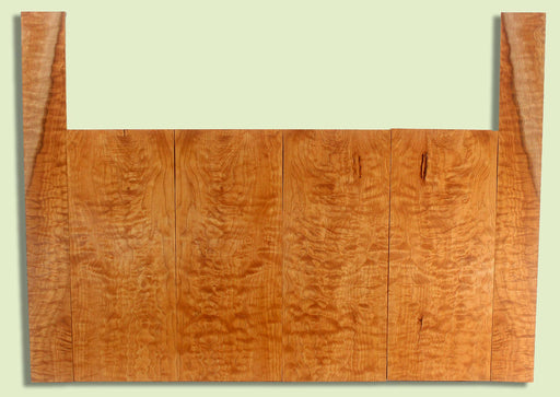 Maple Ukulele 6 piece T,B,&S set, Baritone or Tenor, Quilt Figure, 4 panels, each  0.18" x 6.5" x 15.75" and 2 sides  0.18" x 2.625" x 23"  S2S