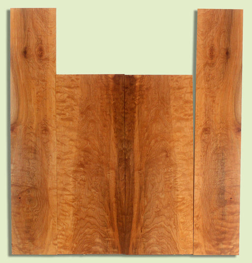 Maple Ukulele B&S set, Baritone or Tenor, Quilt Figure, 2 panels, each  0.18" x 6.25" x 17" and 2 sides  0.18" x 4.25" x 23"  S2S