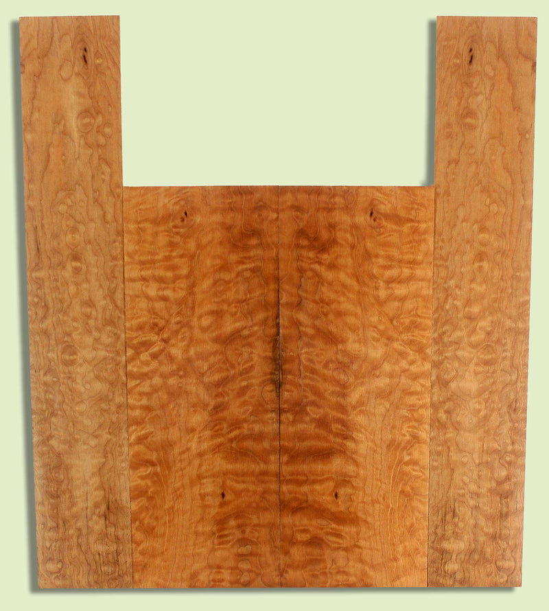 Maple Ukulele B&S set, Baritone or Tenor, Quilt Figure, 2 panels, each  0.18" x 5.875" x 16" and 2 sides  0.18" x 3.75" x 22.5"  S2S