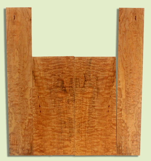 Maple Ukulele B&S set, Baritone or Tenor, Quilt Figure, 2 panels, each  0.18" x 6.25" x 15.25" and 2 sides  0.18" x 3.25" x 22.25"  S2S