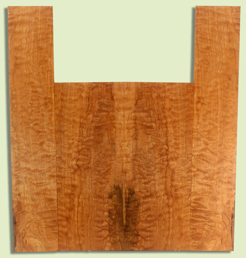 Maple Ukulele B&S set, Baritone or Tenor, Quilt Figure, 2 panels, each  0.18" x 6.25" x 16" and 2 sides  0.18" x 4" x 23"  S2S
