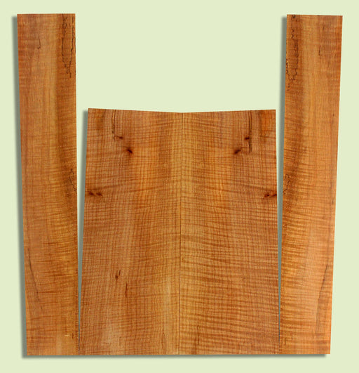 Maple Ukulele B&S set, Baritone or Tenor, Fiddleback,  2 panels, each  0.18" x 6.25" x 16" and 2 sides  0.18" x 3.5" x 22"  S2S
