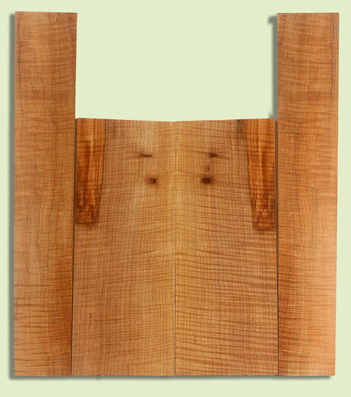 Maple Ukulele B&S set, Baritone or Tenor, Fiddleback, 2 panels, each  0.18" x 6." x 16" and 2 sides  0.18" x 3.5" x 22.5"  S2S