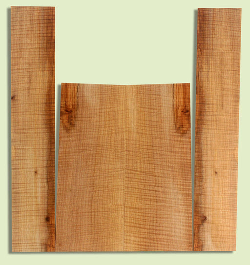 Maple Ukulele B&S set, Baritone or Tenor, Fiddleback Figure, 2 panels, each  0.18" x 6." x 16"and 2 sides  0.18" x 4" x 23"  S2S