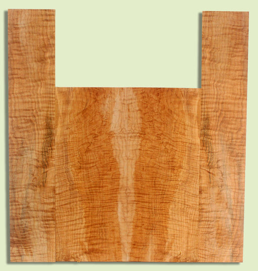 Maple Ukulele B&S set, Baritone or Tenor, Fiddleback Figure, 2 panels, each  0.18" x 6.5" x 16" and 2 sides  0.18" x 4" x 23"  S2S