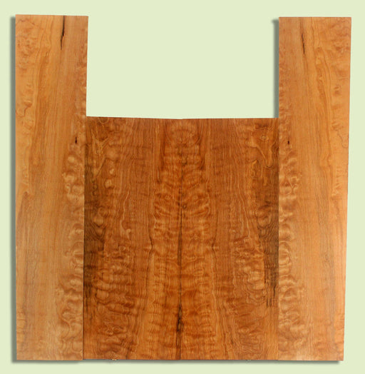 Maple Ukulele B&S set, Baritone or Tenor, Fiddleback Figure, 2 panels, each  0.18" x 6.25" x 16" and 2 sides  0.18" x 4.5" x 22.5"  S2S