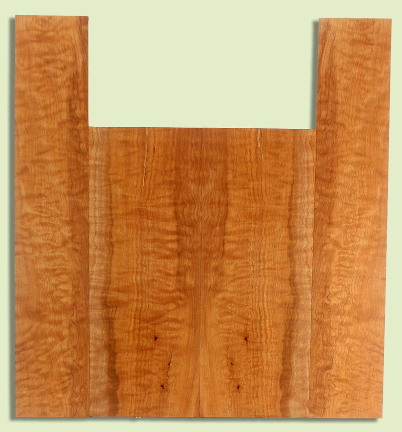 Maple Ukulele B&S set, Baritone or Tenor, Fiddleback, 2 panels, each  0.18" x 6." x 16" and 2 sides  0.18" x 4" x 22"  S2S
