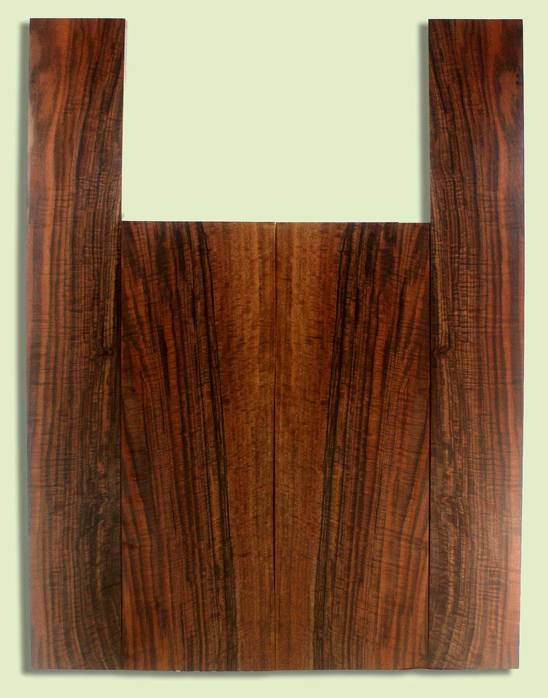 Walnut Guitar B&S set, Dreadnought, Outstanding Figure,  2 panels, each  0.18" x 8.375" x 24.5" and 2 sides  0.18" x 5.125" x 35.75"  S2S