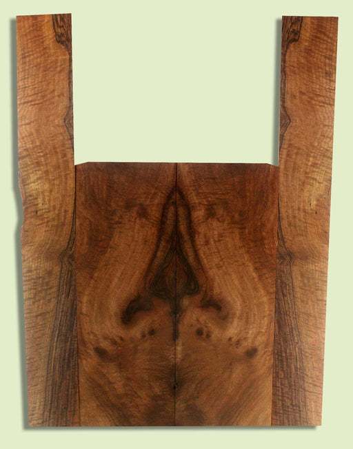 Walnut Guitar B&S set, Dreadnought, Outstanding Figure,  2 panels, each  0.18" x 8.5" x 23.125" and 2 sides  0.18" x 4.5" x 35.75"  S2S