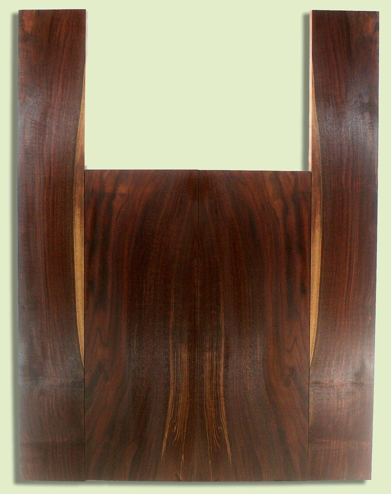 Claro Walnut Guitar B&S set, Dreadnought, Recovered.  2 panels, each  0.18" x 8.375" x 23.5" and 2 sides  0.18" x 5" x 35.5"  S2S