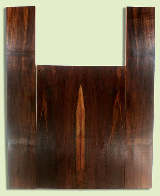 Claro Walnut B&S set, Dreadnought,  Grove Recovery,  2 panels, each  0.18" x 8.5" x 24.25" and 2 sides  0.18" x 5.5" x 35.75"  S2S