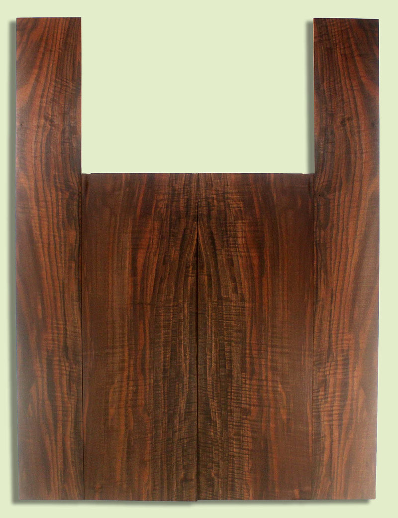 Walnut Guitar B&S set, Dreadnought, Outstanding Figure,  2 panels, each  0.18" x 8.5" x 24.25" and 2 sides  0.18" x 4.875" x 35.75"  S2S