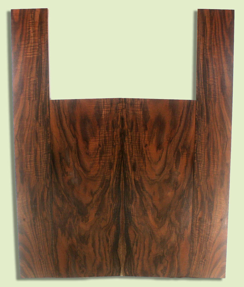Walnut Guitar B&S set, Dreadnought, Outstanding Figure,  2 panels, each  0.18" x 9.25" x 23.75" and 2 sides  0.18" x 4.875" x 35.75"  S2S