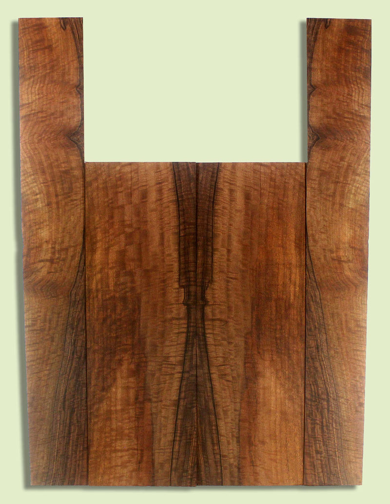 Walnut Guitar B&S set, Dreadnought, Outstanding Figure,  2 panels, each  0.18" x 8.375" x 24.75" and 2 sides  0.18" x 4.5" x 35.75"  S2S
