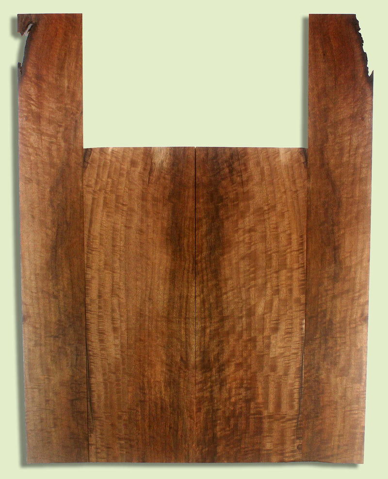 Walnut Guitar B&S set, Dreadnought, Outstanding Figure,  2 panels, each  0.18" x 8.625" x 24.25" and 2 sides  0.18" x 4" to 5" x 35.75"  S2S