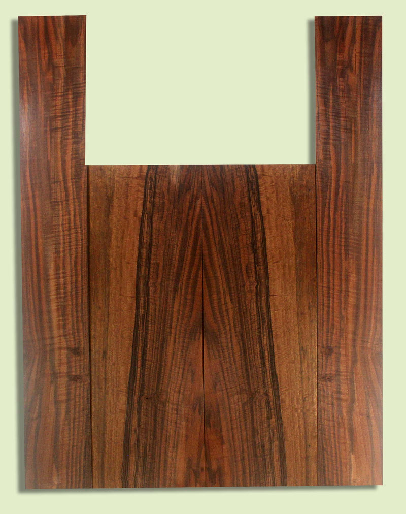 Walnut Guitar B&S set, Dreadnought, Outstanding Figure,  2 panels, each  0.18" x 8.375" x 24.5" and 2 sides  0.18" x 5" x 35.75"  S2S