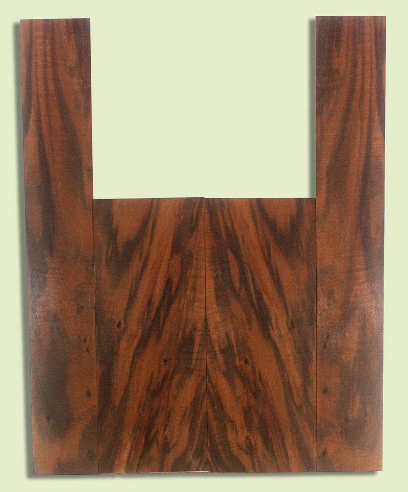 Walnut Ukulele B&S set, Tenor, Excellent Figure, Grove Salvage,  2 panels, each  0.18" x 5.5" x 14" and 2 sides  0.18" x 3.375" x 23"  S2S