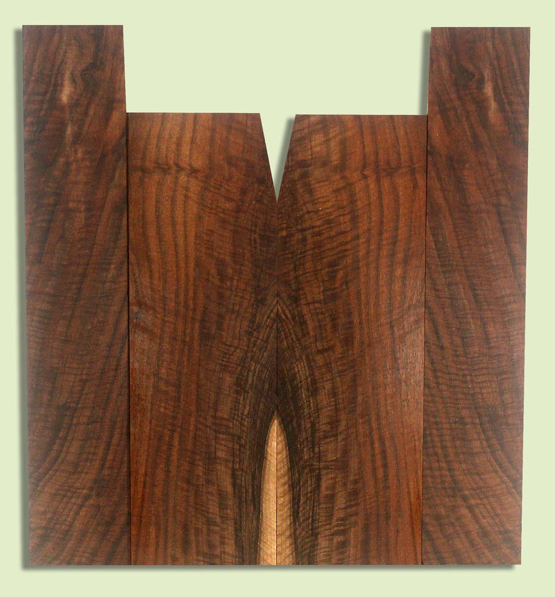 Walnut Ukulele B&S set, Tenor, Excellent Figure, Grove Salvage,  2 panels, each  0.18" x 5" x 16" and 2 sides  0.18" x 3.5" x 19"  S2S