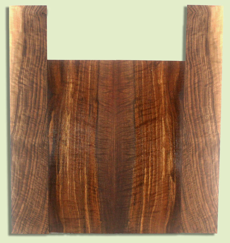 Walnut Ukulele B&S set, Baritone or Tenor, Excellent Figure, Grove Salvage,  2 panels, each  0.18" x 6." x 16" and 2 sides  0.18" x 3.375" x 21"  S2S