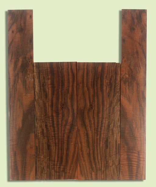 Walnut Ukulele B&S set, Baritone or Tenor, Excellent Figure, Grove Salvage,  2 panels, each  0.18" x 5.75" x 16" and 2 sides  0.18" x 3.375" x 23"  S2S