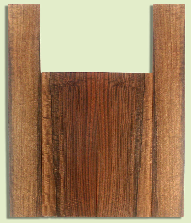 Walnut Ukulele B&S set, Baritone or Tenor, Excellent Figure, Grove Salvage,  2 panels, each  0.18" x 5.875." x 15.75" and 2 sides  0.18" x 3.5" x 23"  S2S