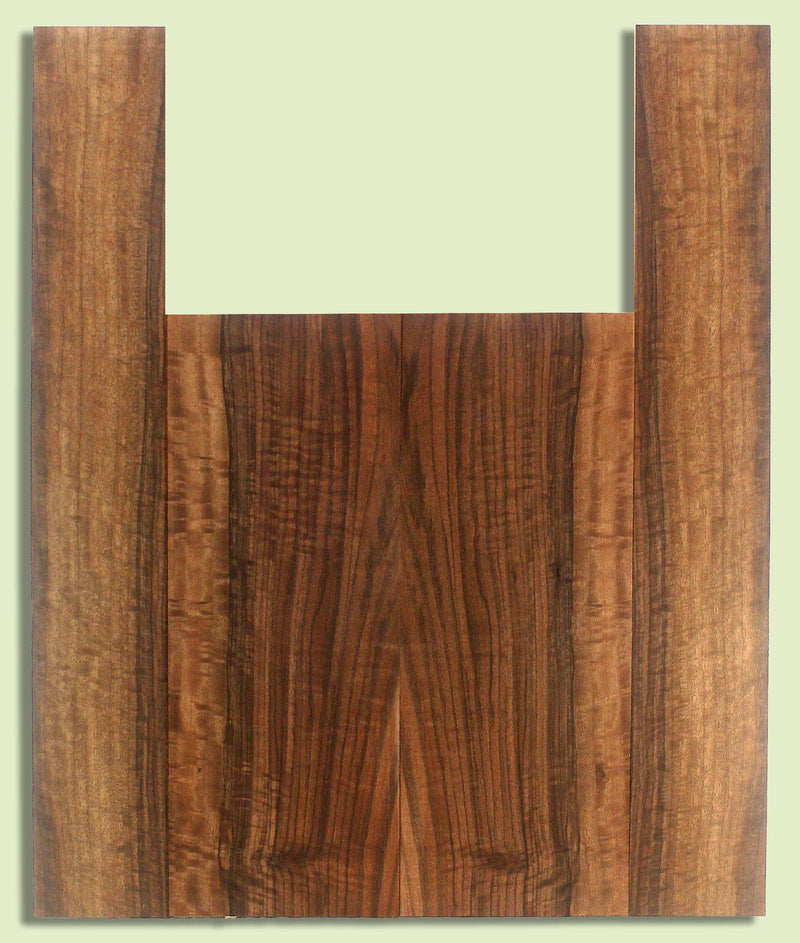 Walnut Ukulele B&S set, Baritone or Tenor, Excellent Figure, Grove Salvage,  2 panels, each  0.18" x 6." x 15.75" and 2 sides  0.18" x 3.5" x 23"  S2S