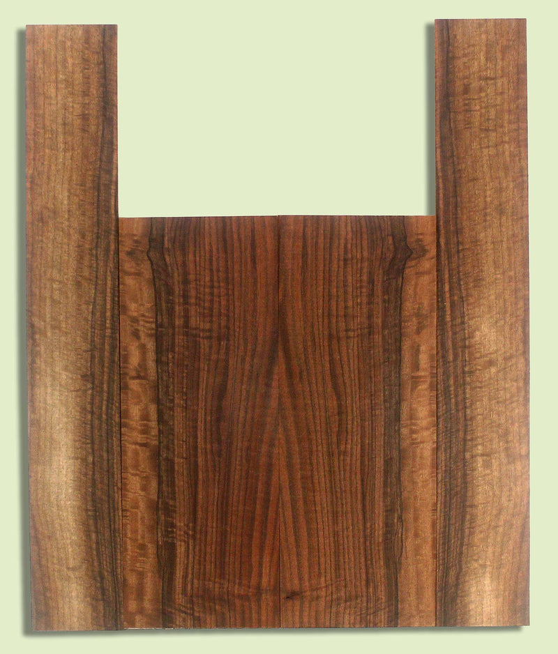 Walnut Ukulele B&S set, Baritone or Tenor, Excellent Figure, Grove Salvage,  2 panels, each  0.18" x 6." x 15.75" and 2 sides  0.18" x 3.5" x 23"  S2S