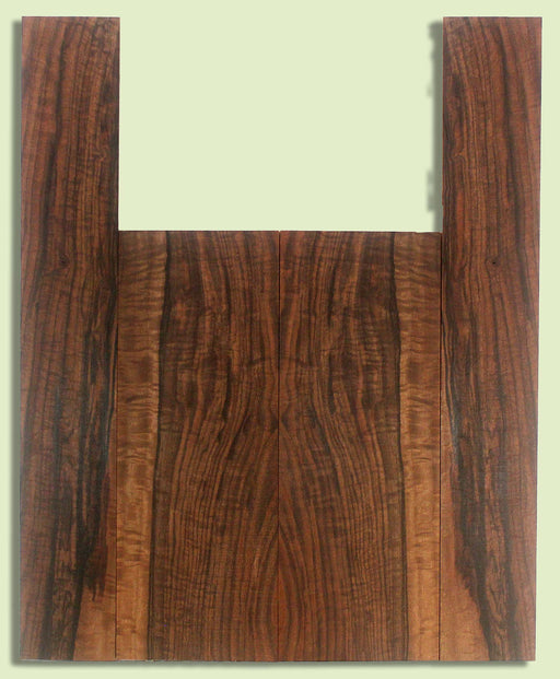 Walnut Ukulele B&S set, Baritone or Tenor, Excellent Figure, Grove Salvage,  2 panels, each  0.18" x 5.75" x 15.75" and 2 sides  0.18" x 3.5" x 23.5"  S2S