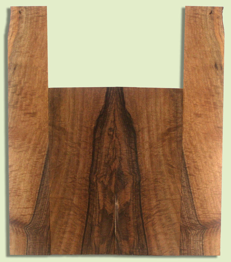 Walnut Ukulele B&S set, Baritone or Tenor, Excellent Figure, Grove Salvage,  2 panels, each  0.18" x 5.75" x 15" and 2 sides  0.18" x 3.5" x 22.5"  S2S