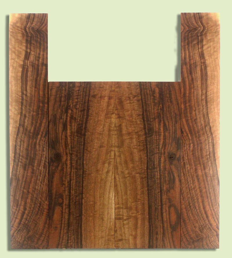 Walnut Ukulele B&S set, Baritone or Tenor, Excellent Figure, Grove Salvage,  2 panels, each  0.18" x 5.75." x 15" and 2 sides  0.18" x 3.375" x 21"  S2S