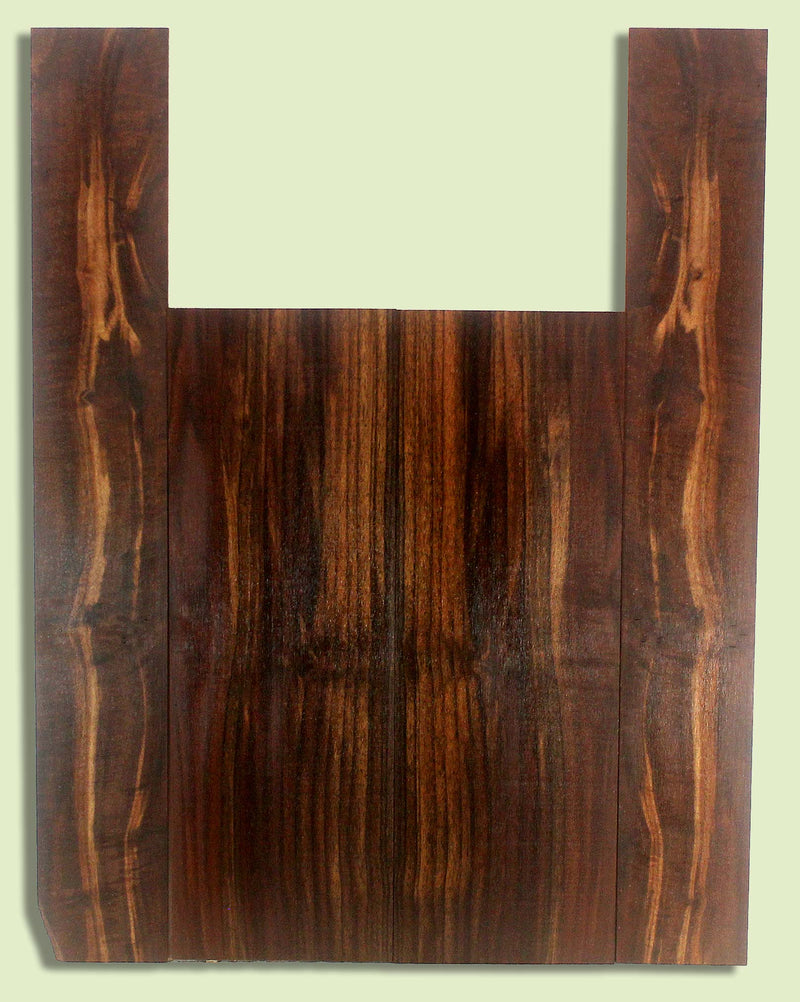 Walnut Ukulele B&S set, Baritone or Tenor, Excellent Figure, Grove Salvage,  2 panels, each  0.18" x 5.5" x 16" and 2 sides  0.18" x 3.25" x 22.75"  S2S