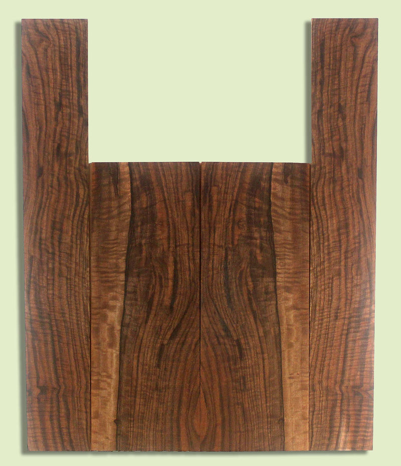 Walnut Ukulele B&S set, Baritone or Tenor, Excellent Figure, Grove Salvage,  2 panels, each  0.18" x 5.75" x 15.75" and 2 sides  0.18" x 3.5" x 23.5"  S2S