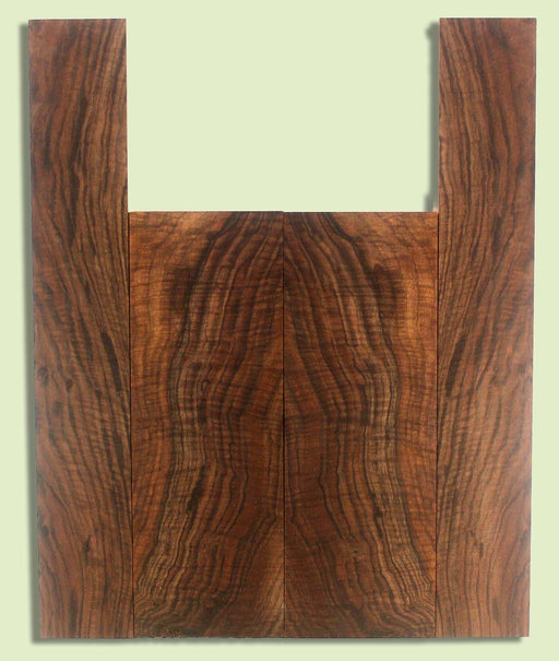 Walnut Ukulele B&S set, Baritone or Tenor, Excellent Figure, Grove Salvage,  2 panels, each  0.18" x 5.5" x 16" and 2 sides  0.18" x 3.5" x 23"  S2S