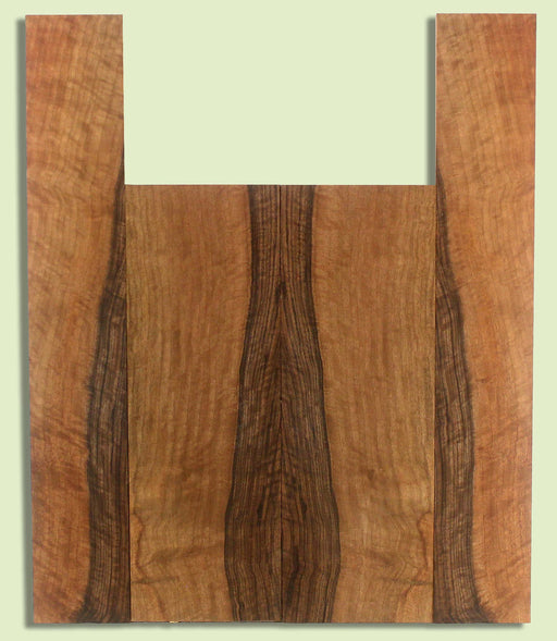Walnut Ukulele B&S set, Baritone or Tenor, Excellent Figure, Grove Salvage,  2 panels, each  0.18" x 5.5" x 16" and 2 sides  0.18" x 3.5" x 22"  S2S