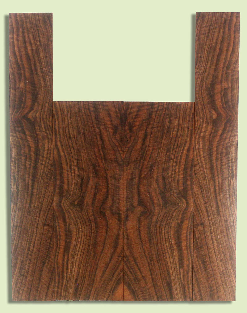 Walnut Ukulele B&S set, Baritone or Tenor, Excellent Figure, Grove Salvage,  2 panels, each  0.18" x 5.5" x 16" and 2 sides  0.18" x 3.5" x 21.5"  S2S