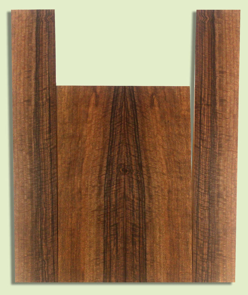 Walnut Ukulele B&S set, Baritone or Tenor, Excellent Figure, Grove Salvage,  2 panels, each  0.18" x 5.25" x 16" and 2 sides  0.18" x 3.5" x 22"  S2S