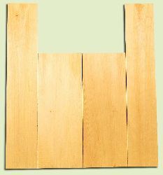 YCAS17748 - Alaska Yellow Cedar, Dreadnought Size Acoustic Guitar Back & Side Set, Med. to Fine Grain Salvaged Old Growth, Excellent Color, Highly Resonant Guitar Wood, 2 panels each 0.2" x 8.5" x 22", S1S, and 2 panels each 0.18" x 5.8" x 32", S1S