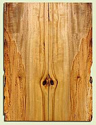 MYES18078 - Myrtlewood, Solid Body Guitar or Bass Drop Top Set, Salvaged Old Growth, Good Color & Contrast, Bark Inclusions, Great Guitar Wood, 2 panels each 0.22" x 7.75>7.25" x 21", S2S